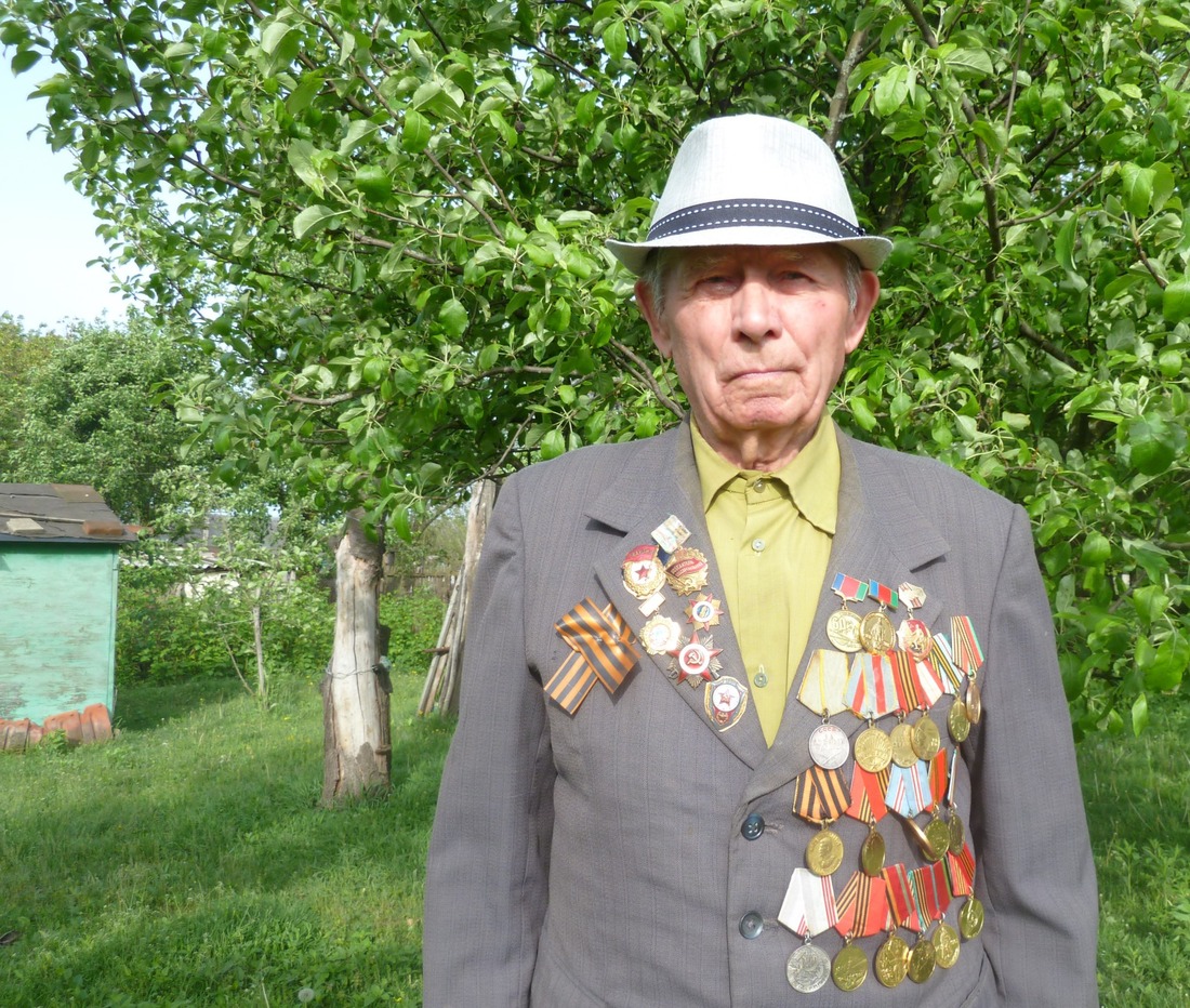 Федор Васильевич Федынич. Фото сделано 9 мая 2014 года, спустя неделю после празднования его 90-летия